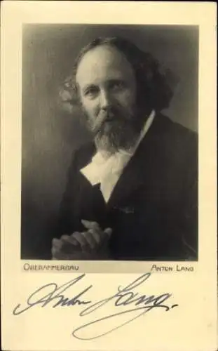 Ak Schauspieler Anton Lang, Portrait, Autogramm