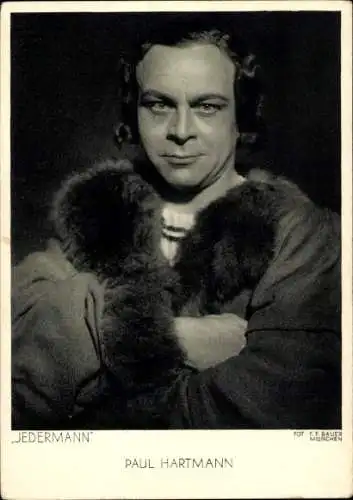 Ak Schauspieler Paul Hartmann, Jedermann, Salzburger Festspiele, Portrait