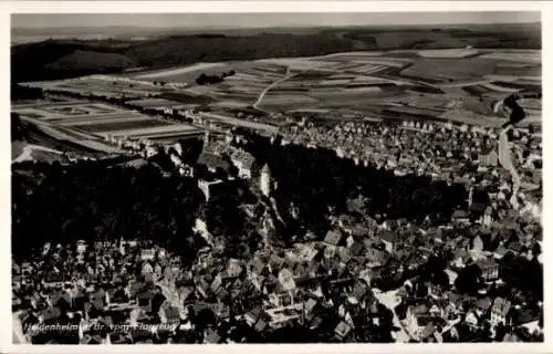 Ak Heidenheim an der Brenz Württemberg, Fliegeraufnahme