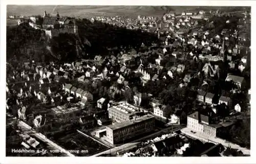 Ak Heidenheim an der Brenz Württemberg, Fliegeraufnahme