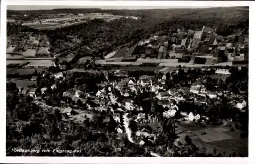 Ak Forchtenberg im Hohenlohekreis, Fliegeraufnahme