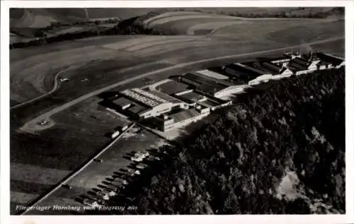 Ak Schwäbisch Gmünd in Württemberg, Fliegerlager Hornberg, Fliegeraufnahme