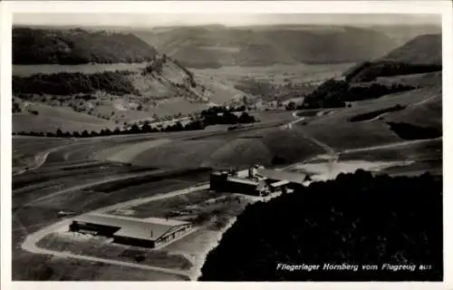 Ak Schwäbisch Gmünd in Württemberg, Fliegerlager Hornberg, Fliegeraufnahme