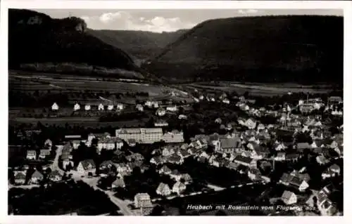 Ak Heubach in Württemberg, Rosenstein, Fliegeraufnahme