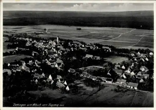 Ak Dettingen am Albuch Gerstetten Württemberg, Fliegeraufnahme