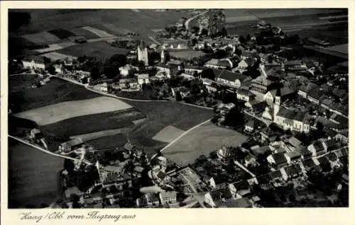 Ak Haag in Oberbayern, Fliegeraufnahme