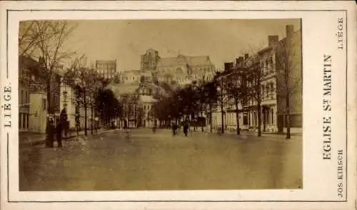 Kabinett Foto Lüttich Wallonien, Kirche St. Martin, Platz