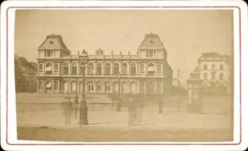 CDV Foto Brüssel, Nordbahnhof, Vorplatz