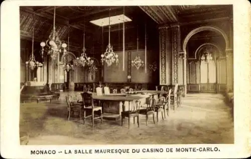 Foto Monte Carlo Monaco, Casino, Maurischer Saal, 1882