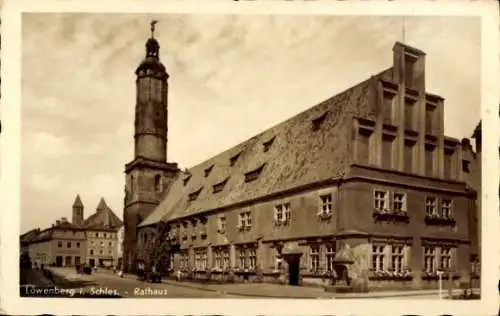 Ak Lwówek Śląski Löwenberg Schlesien, Rathaus