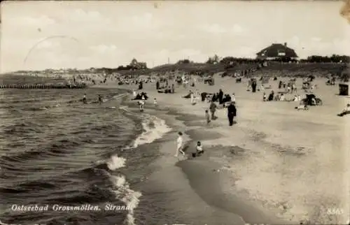 Ak Mielno Groß Möllen Großmöllen Pommern, Strand