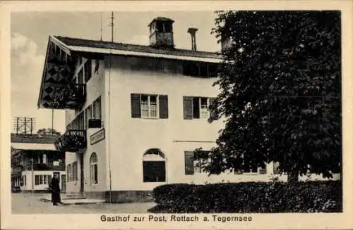 Ak Rottach Egern am Tegernsee Oberbayern, Gasthof zur Post