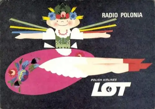 Ak Radio Polonia, Polish Airlines, QSL