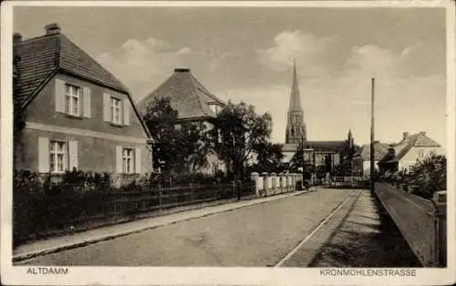 Ak Dąbie Szczecin Altdamm Stettin Pommern, Kronmühlenstraße