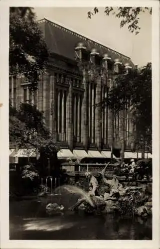 Ak Düsseldorf am Rhein, Stadtgraben beim Corneliusplatz, Kaufhaus L. Tietz, v. Olbrich 1909,