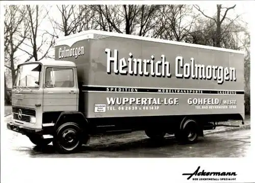 Foto Lastwagen, Mercedes LKW, Möbeltransporte Heinrich Colmorgen, Wuppertal-Lgf., Gohfeld