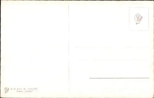 Künstler Ak Müller, August, Setter Hund mit erlegtem Fuchs, Jagd