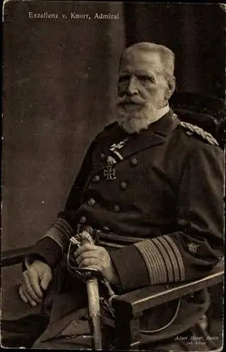 Ak Admiral Eduard von Knorr, Portrait, Kaiserliche Marine