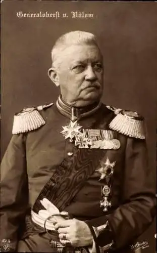 Ak Generaloberst von Bülow, Portrait in Uniform, Orden