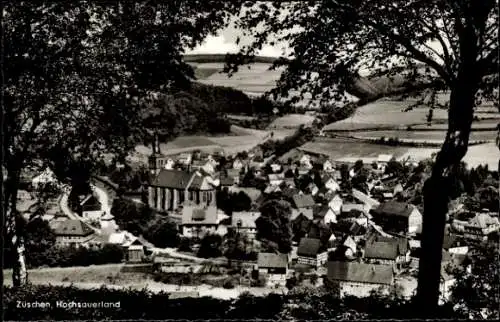 Ak Züschen Winterberg im Sauerland, Gesamtansicht