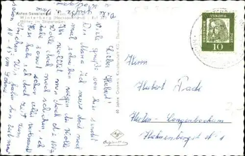 Ak Winterberg im Sauerland, Asten-Sanatorium, Innenansicht, Gastraum