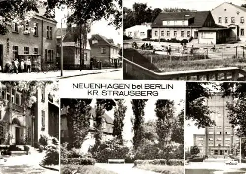 Ak Neuenhagen bei Berlin, Kulturhaus, Krankenhaus, Rathaus, Bahnhofsvorplatz, Ernst Thälmann Straße