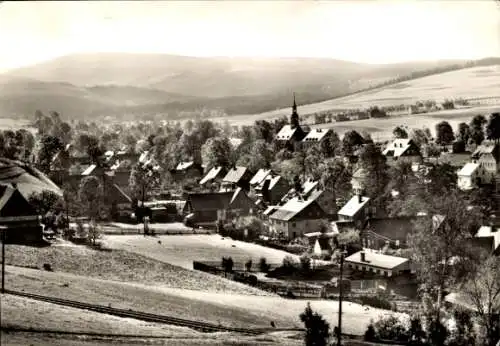 Ak Neudorf Sehmatal im Erzgebirge, Panorama