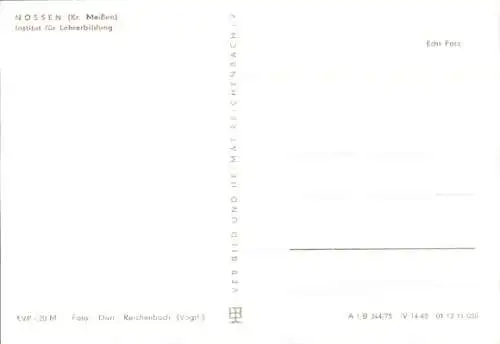 Ak Nossen, Institut für Lehrerbildung, Außenansicht