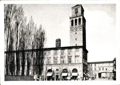 Ak Mülheim Ruhr, Blick auf das Rathaus mit Glockenturm