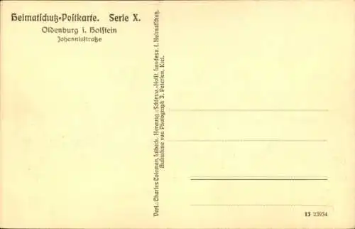 Ak Oldenburg in Holstein, Johannisstraße