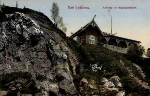 Ak Bad Segeberg in Schleswig Holstein, Kalkberg mit Bergschlößchen