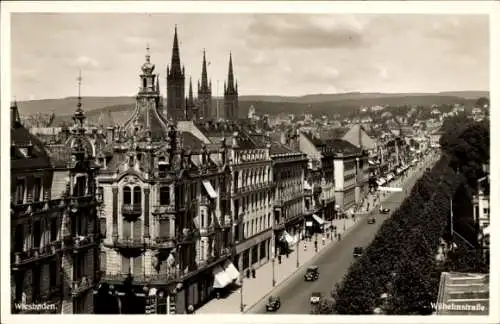 Ak Wiesbaden in Hessen, Wilhelmstraße