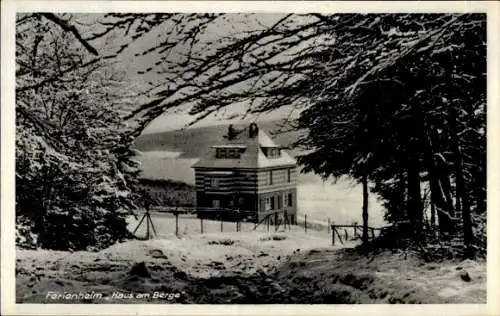 Ak Welliehausen Hameln in Niedersachsen, Ferienheim Haus am Berge, Winter