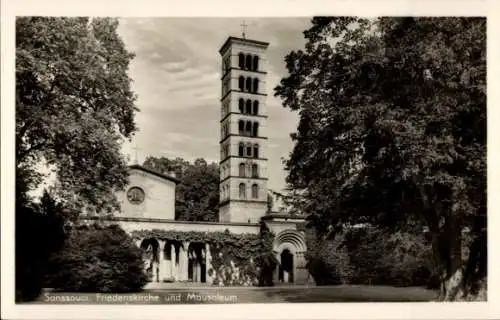 Foto Ak Potsdam Sanssouci, Friedenskirche, Mausoleum