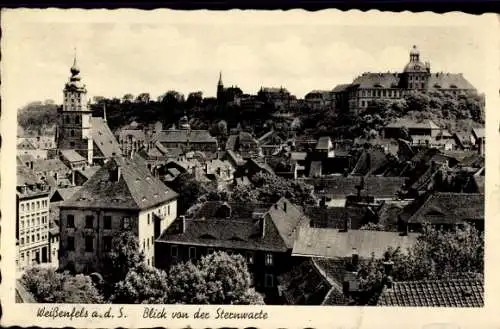 Ak Weißenfels in Sachsen Anhalt, Blick von der Sternwarte, Panorama