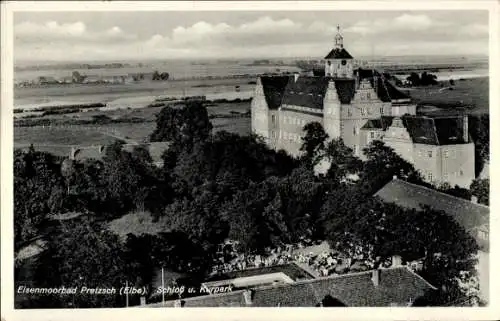 Ak Pretzsch Bad Schmiedeberg an der Elbe, Schloss und Kurpark