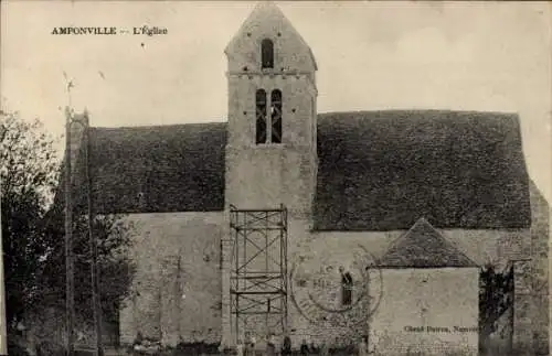 Ak Amponville Seine-et-Marne, Kirche