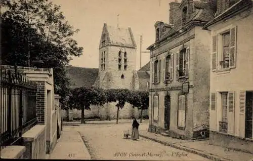 Ak Avon Seine et Marne, Kirche