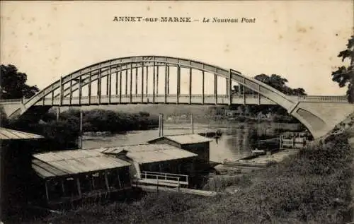 Ak Annet Seine et Marne, Nouveau Pont