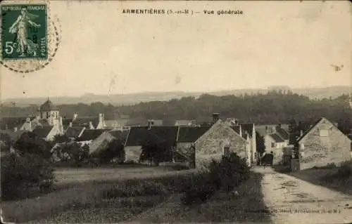 Ak Armentieres Seine-et-Marne, Panorama