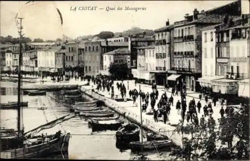 Ak La Ciotat Bouches du Rhône, Quai des Messageries