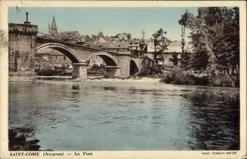 Ak Saint-Come Aveyron, Brücke