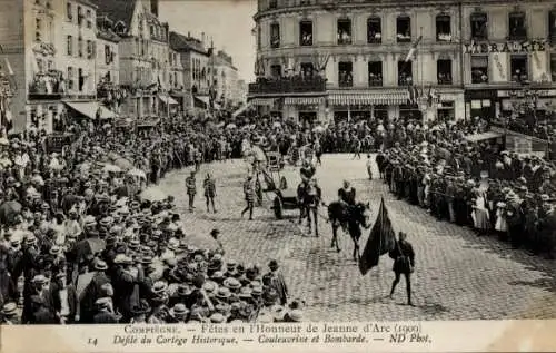 Ak Compiègne Oise, Fêtes en l'Honneur de Jeanne d'Arc, Couleuvrine et Bombarde