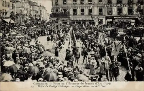 Ak Compiègne Oise, Fêtes en l'Honneur de Jeanne d'Arc, Corporations