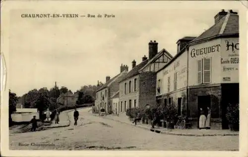 Ak Chaumont und Vexin Oise, Rue de Paris