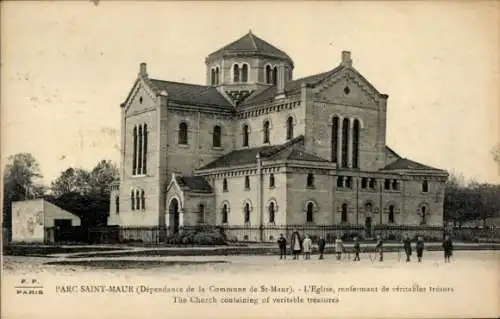 Ak Le Parc de Saint Maur Val de Marne, Kirche mit wertvollen Schätzen