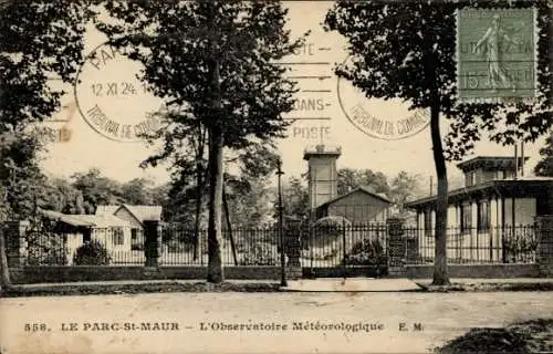 Ak Le Parc de Saint Maur Val de Marne, L'Observatoire Metereologique