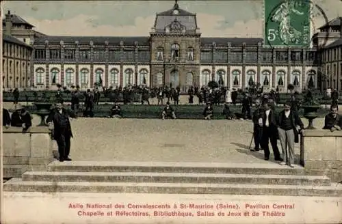 Ak Saint Maurice Val-de-Marne, Asile National des Convalescents, Pavillon Central