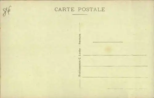 Ak Besançon les Bains Doubs, Rathaus