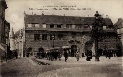 Ak Besançon Doubs, Rathaus